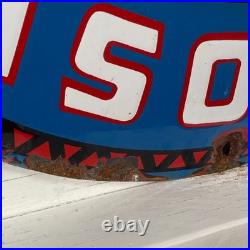 Kalamalka Enamel Sign Ø 50cm (19.7) Big Vintage Gasoline Station Decoration