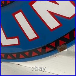 Kalamalka Enamel Sign Ø 50cm (19.7) Big Vintage Gasoline Station Decoration