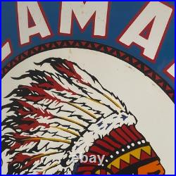 Kalamalka Enamel Sign Ø 50cm (19.7) Big Vintage Gasoline Station Decoration