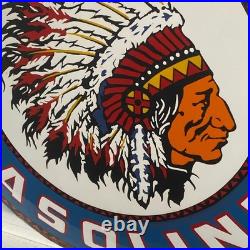 Kalamalka Enamel Sign Ø 50cm (19.7) Big Vintage Gasoline Station Decoration