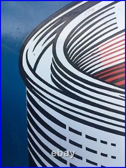 LARGE GENUINE VINTAGE 1950s DULUX PAINT SIGN SILK SCREEN ENAMEL ON METAL RARE LARGE GENUINE VINTAGE 1950s DULUX PAINT SIGN SILK SCREEN ENAMEL ON METAL RARE