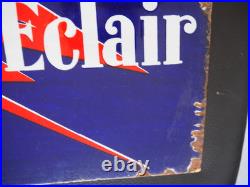 L'Ouest-Eclair vintage French enamel double sided sign
