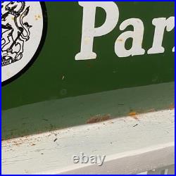 Land Rover Enamel Sign 50x40cm (19.7x15.7) Vintage Porcelain Garage Signage