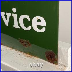 Land Rover Enamel Sign 50x40cm (19.7x15.7) Vintage Porcelain Garage Signage