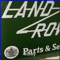 Land Rover Enamel Sign 50x40cm (19.7x15.7) Vintage Porcelain Garage Signage