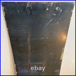 Large Enamel Vintage Kitchen Splashback Sign Bathroom Garden Wall Art