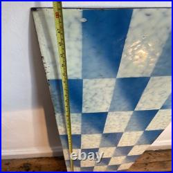 Large Enamel Vintage Kitchen Splashback Sign Bathroom Garden Wall Art