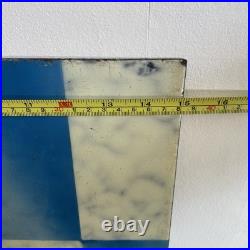 Large Enamel Vintage Kitchen Splashback Sign Bathroom Garden Wall Art