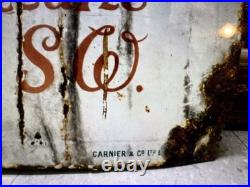 Large Original Vintage shopfitters enamel sign from Clapham