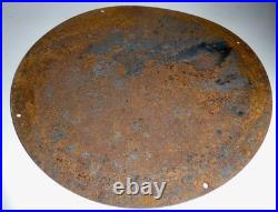 Large Vintage American Railroad Crossing Enamel Sign Railway Road Sign