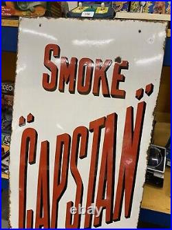 Large Vintage Capstan Navy Cut Tobacco & Cigarettes Enamel Sign 145 cm x 46 cm