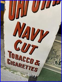 Large Vintage Capstan Navy Cut Tobacco & Cigarettes Enamel Sign 145 cm x 46 cm