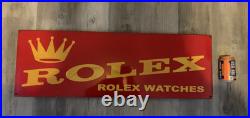 Large Vintage Enamel ROLEX Advertising Sign