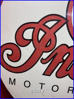 Large Vintage Enamel Sign INDIAN MOTORCYCLE SINCE 1901 Motor Cycles 76cm Huge