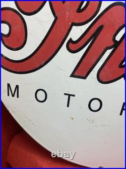 Large Vintage Enamel Sign INDIAN MOTORCYCLE SINCE 1901 Motor Cycles 76cm Huge