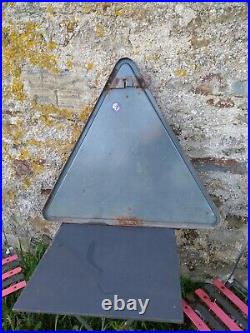 Large Vintage French Enamel School Sign 1971
