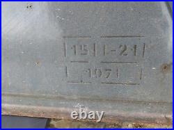 Large Vintage French Enamel School Sign 1971