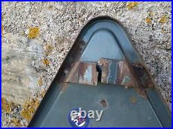 Large Vintage French Enamel School Sign 1971