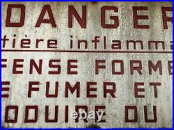Large Vintage French Enamel Sign 32 X 15 Advertising Sign Antique Sign