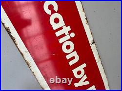 Large Vintage Lubrication By Bp Enamel Sign