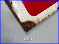 Large Vintage Lubrication By Bp Enamel Sign