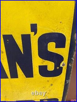 Large Vintage Original Colman's Mustard Enamel Sign