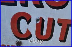 Large Vintage Player's Navy Cut Tobacco and Cigarette Enamel Advertising Sign