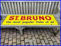 Large Vintage St Bruno Enamel Sign