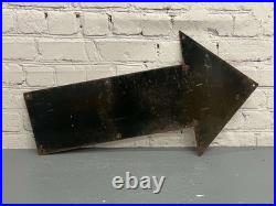 Large Vintage Your MobilOil Arrow Garage Forecourt Enamel Sign