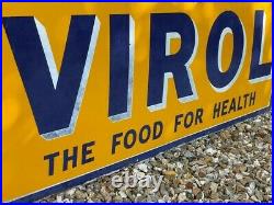 Large Virol The Food For Health Vintage Enamel Advertising Sign Shop Original