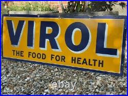 Large Virol The Food For Health Vintage Enamel Advertising Sign Shop Original