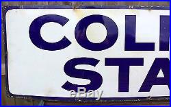 Large -colman's Starch- Original Vintage Shop Mustard Advertising Enamel Sign