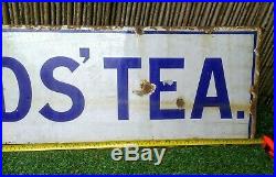 Large vintage advertising enamel sign. Brooke Bonds Tea