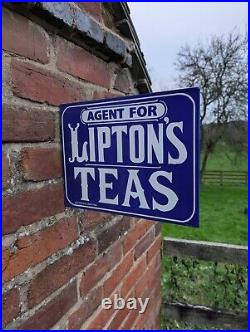 Liptons Tea Double Sided Enamel Sign Liptons Tea Sign Cafe Sign Tea Shop Vintage Liptons Tea Double Sided Enamel Sign Liptons Tea Sign Cafe Sign Tea Shop Vintage