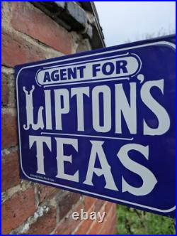 Liptons Tea Double Sided Enamel Sign Liptons Tea Sign Cafe Sign Tea Shop Vintage Liptons Tea Double Sided Enamel Sign Liptons Tea Sign Cafe Sign Tea Shop Vintage