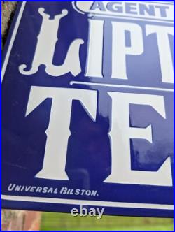 Liptons Tea Double Sided Enamel Sign Liptons Tea Sign Cafe Sign Tea Shop Vintage Liptons Tea Double Sided Enamel Sign Liptons Tea Sign Cafe Sign Tea Shop Vintage