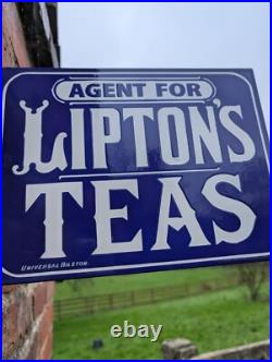 Liptons Tea Double Sided Enamel Sign Liptons Tea Sign Cafe Sign Tea Shop Vintage Liptons Tea Double Sided Enamel Sign Liptons Tea Sign Cafe Sign Tea Shop Vintage