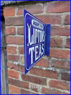 Liptons Tea Double Sided Enamel Sign Liptons Tea Sign Cafe Sign Tea Shop Vintage Liptons Tea Double Sided Enamel Sign Liptons Tea Sign Cafe Sign Tea Shop Vintage