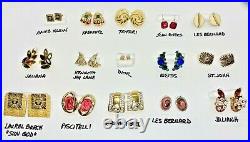 Lot15 Pair Vintage All Signed Designer Earrings Dior-kjl-joan Rivers-st. John++