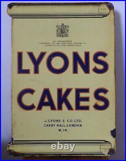 Lyons Cakes Double Sided Enamel Sign. Original
