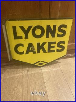 Lyons Cakes enamel sign nice aged condition