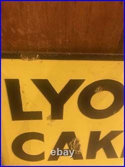 Lyons Cakes enamel sign nice aged condition