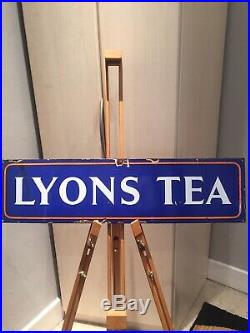 Lyons Tea Original Old Rare Advertising Antique Not Enamel Vintage