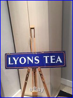 Lyons Tea Original Old Rare Advertising Antique Not Enamel Vintage