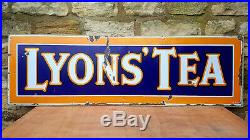 Lyons Tea Vintage Original Enamel Sign