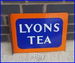 Lyons Tea Vintage Retro Advertising 1950s Shop Sign