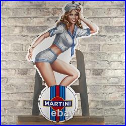 MARTINI Enamel Sign 28.3x17.7 (72x45cm) Retro Garage Vintage Antique Store Sign MARTINI Enamel Sign 28.3x17.7 (72x45cm) Retro Garage Vintage Antique Store Sign
