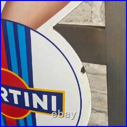 MARTINI Enamel Sign 28.3x17.7 (72x45cm) Retro Garage Vintage Antique Store Sign MARTINI Enamel Sign 28.3x17.7 (72x45cm) Retro Garage Vintage Antique Store Sign