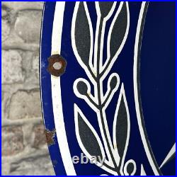 MERCEDES BENZ Enamel Sign ø 23.6 (60cm) Garage Nice Old Retro Vintage XXL Decor