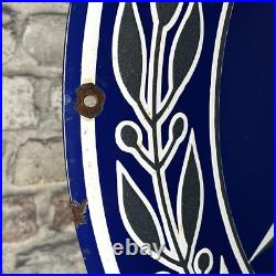 MERCEDES BENZ Enamel Sign ø 23.6 (60cm) Garage Nice Old Retro Vintage XXL Decor